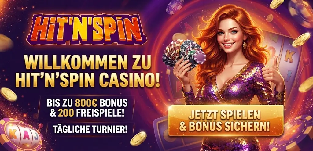 HitnSpin Casino Startseite in Deutschland